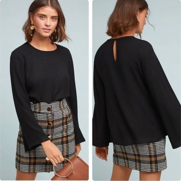 Anthropologie Tops - Anthropologie Cloth & Stone Bell-Sleeved Top